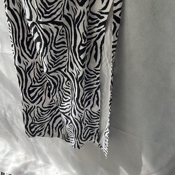 Jessica McClintock for Gunne Sax Millennium 2000 Zebra Print Gown Size Small/5 - Picture 4 of 6